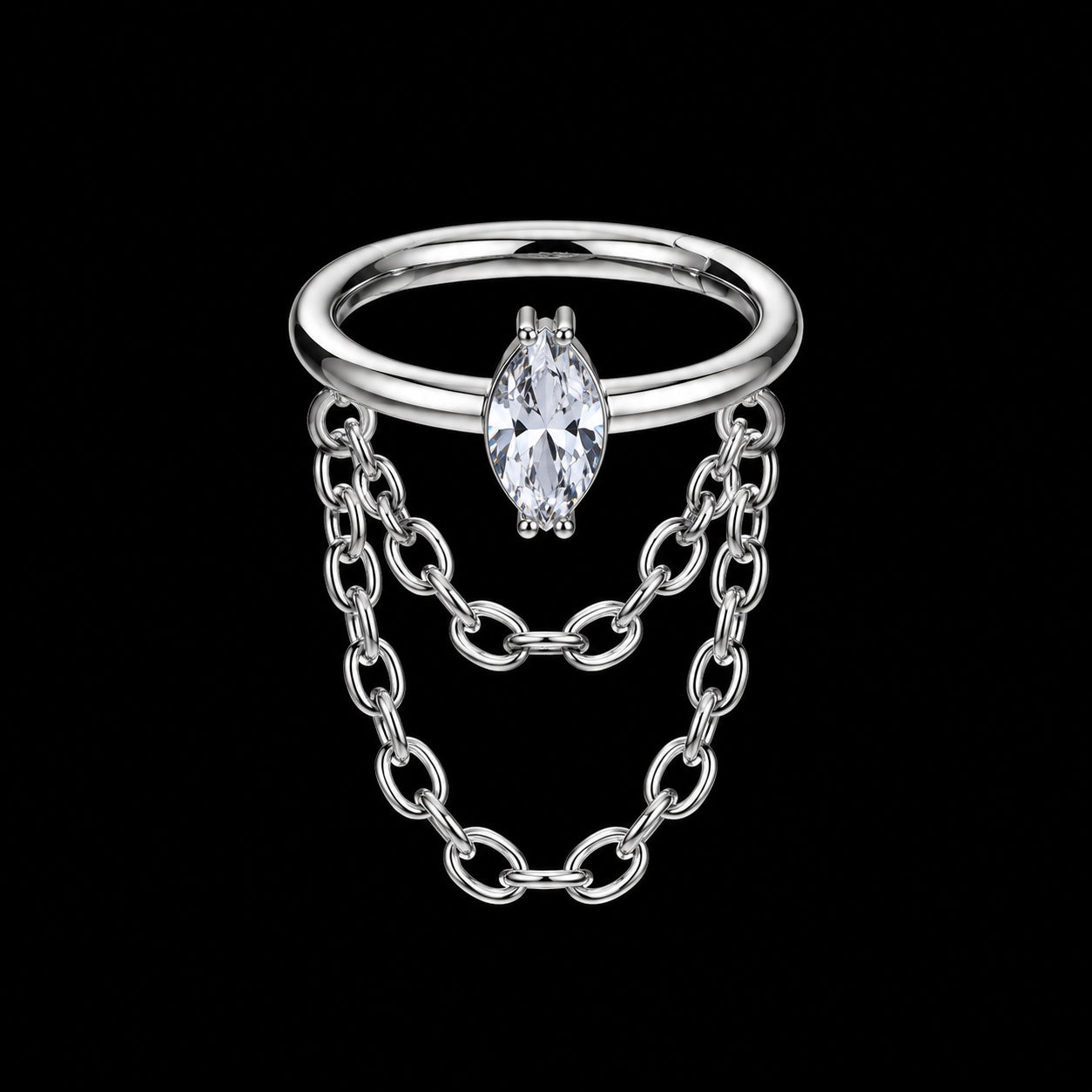 Ketting Clicker Ring – 16G · 1,2 × 12 mm