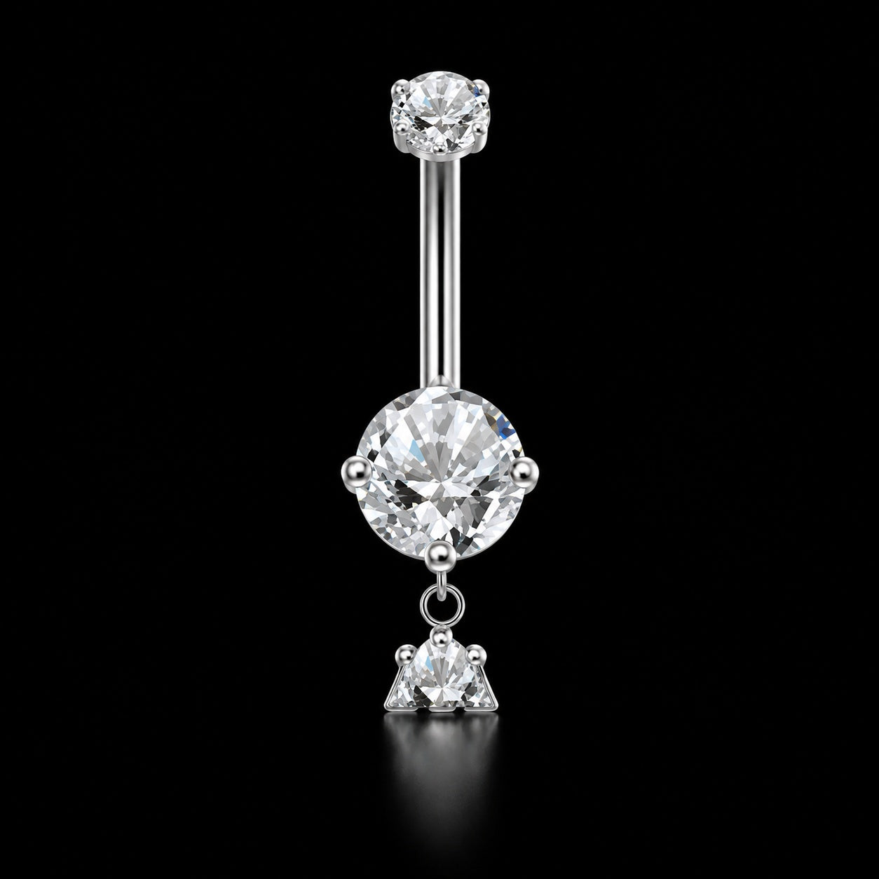 Bloem Hanger Navelpiercing – Model 17 · 14G · 1,6 × 10 mm – Titanium