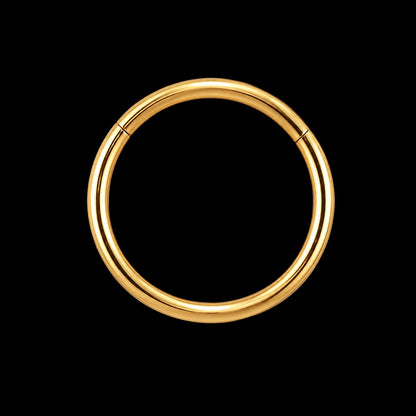 Titanium Clicker Ring – Goud – 16G · 1,2 × 12 mm