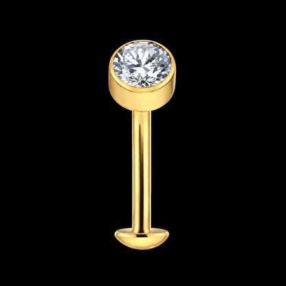 Floating Navelpiercing – Goud – 14G · 1,6 × 14 × 6 mm