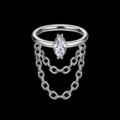 Ketting Clicker Ring – 16G · 1,2 × 12 mm