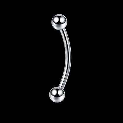 Titanium Gebogen Barbell – Binnendraad – Titanium – 16G · 1,2 × 10 × 3 mm