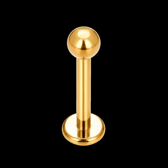 Ronde Schijf Labret – Titanium – 16G · 1,2 × 6 × 3 mm