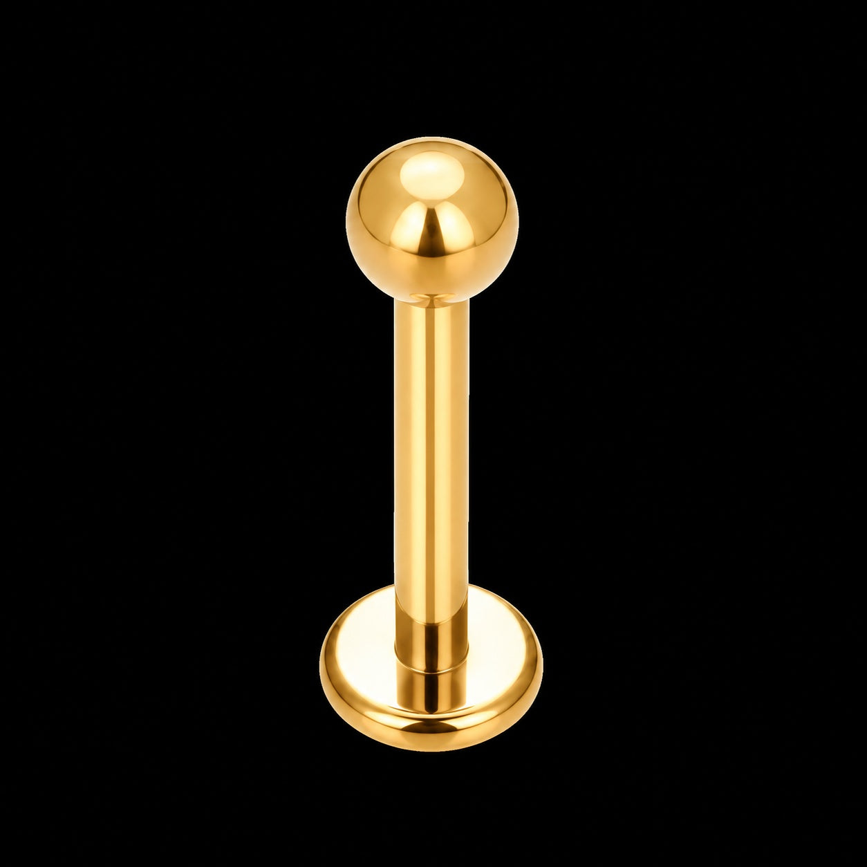 Ronde Schijf Labret – Titanium – 16G · 1,2 × 6 × 3 mm