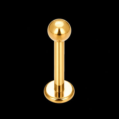Ronde Schijf Labret – Titanium – 16G · 1,2 × 6 × 3 mm