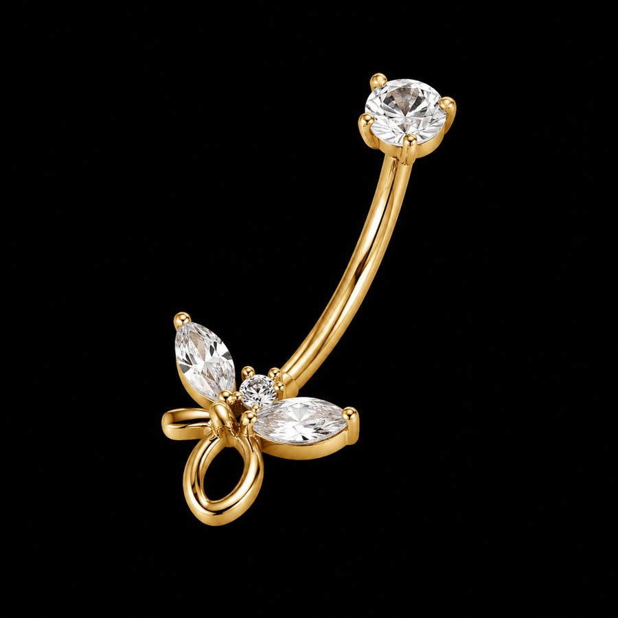 Zirkonia Navelpiercing – Model 8