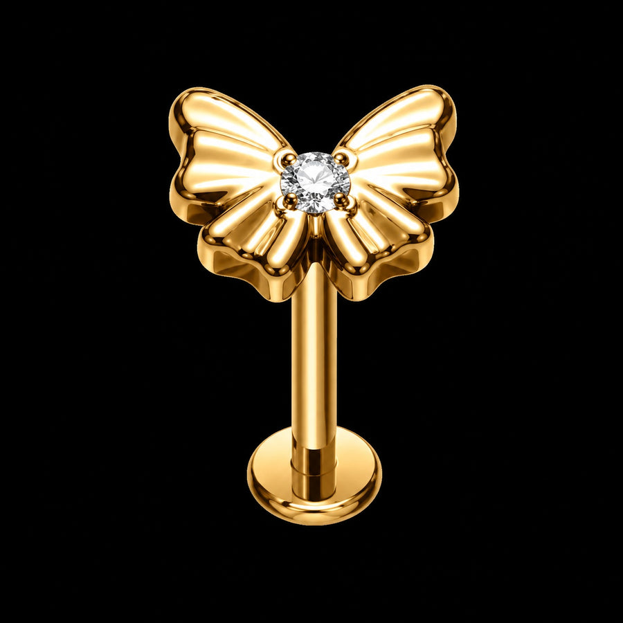 Strikvlinder Zirkonia Labret – 16G · 1,2 × 8 mm B3