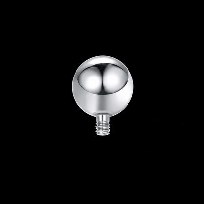 Titanium Schroefballetje – Zilver – 16G · Bal 2,5 mm