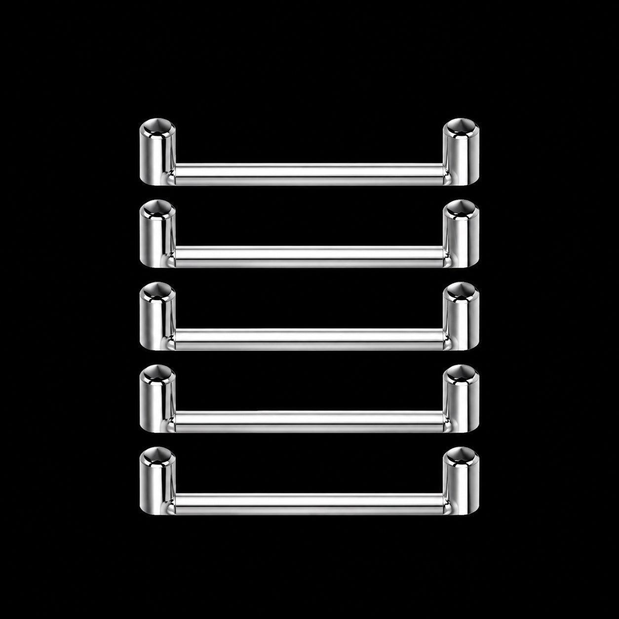 Titanium Surface Barbell – Titanium – 14G · 1,6 × 10 mm