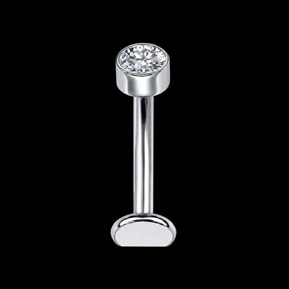 Reverse Floating Navelpiercing – Rond – Zilver – 14G · 1,6 × 10 mm