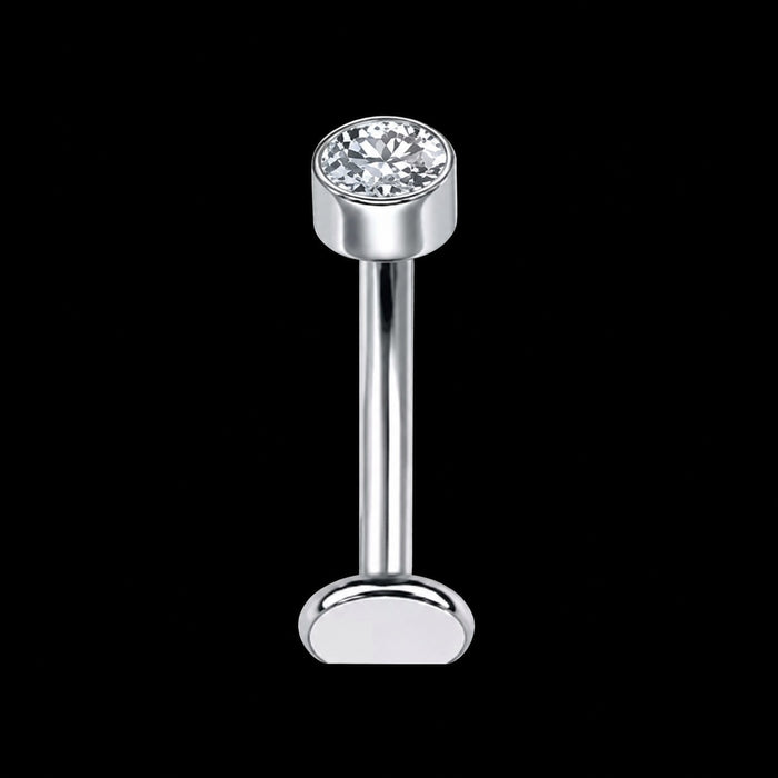Reverse Floating Navelpiercing – Rond – Zilver – 14G · 1,6 × 10 mm