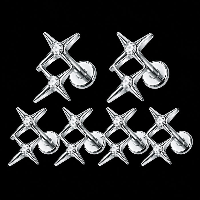 Veer Zirkonia Labret – TC298 · 16G · 1,2 × 8 mm – Titanium
