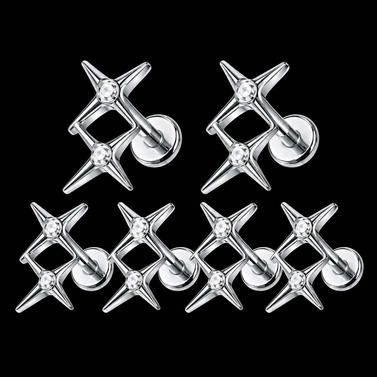 Veer Zirkonia Labret – TC298 · 16G · 1,2 × 8 mm – Titanium
