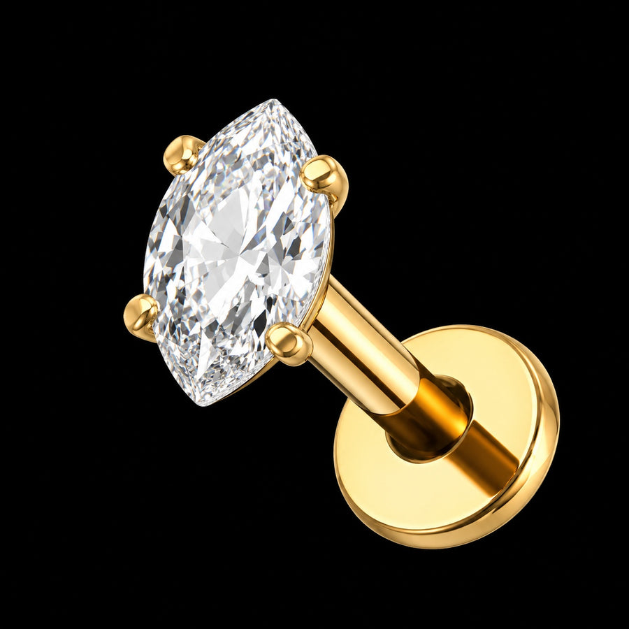 Marquise Zirkonia Labret – TC142 · 16G · 1,2 × 8 mm