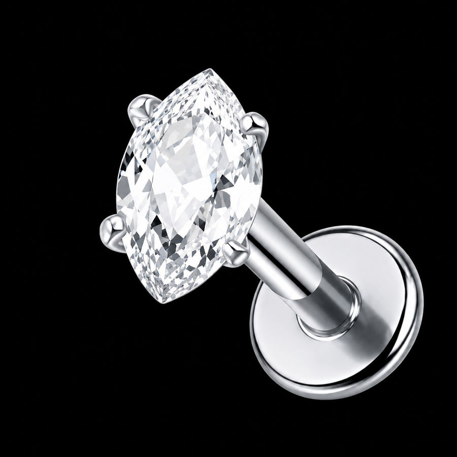 Marquise Zirkonia Labret – TC142 · 16G · 1,2 × 8 mm