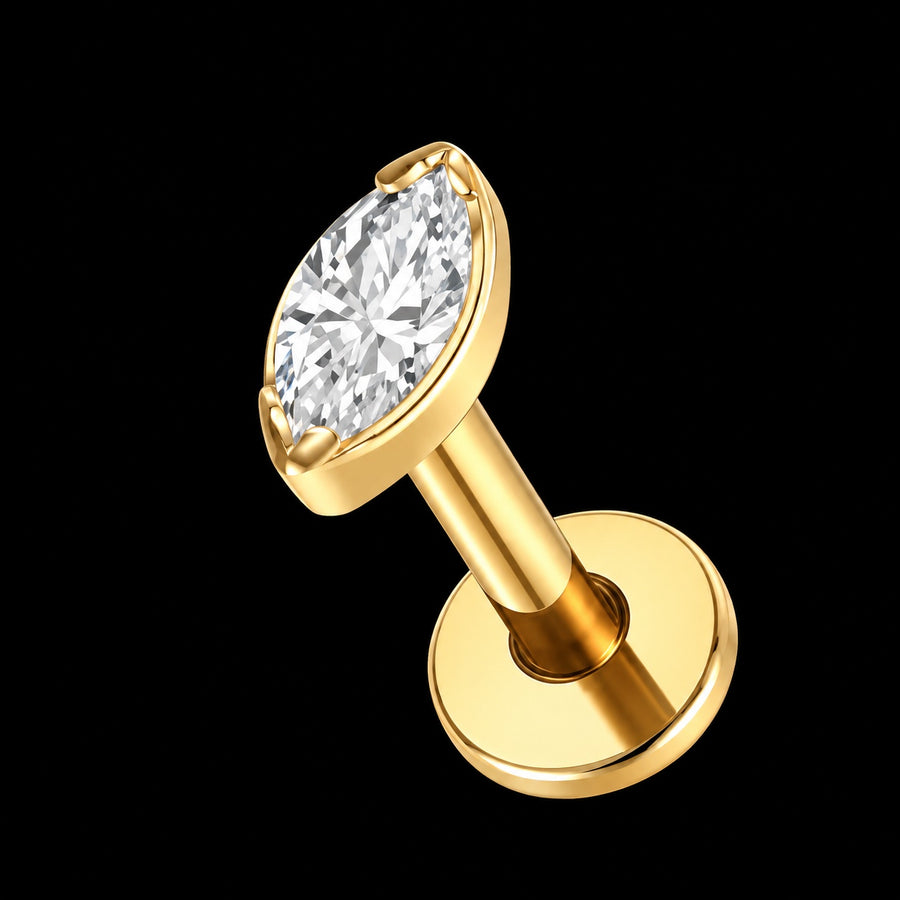 Marquise Zirkonia Labret – TC040 · 16G · 1,2 × 8 mm