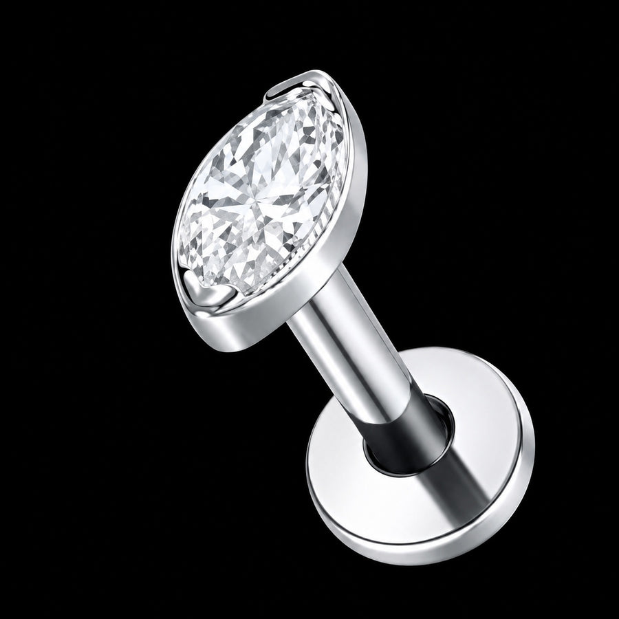 Marquise Zirkonia Labret – TC040 · 16G · 1,2 × 8 mm