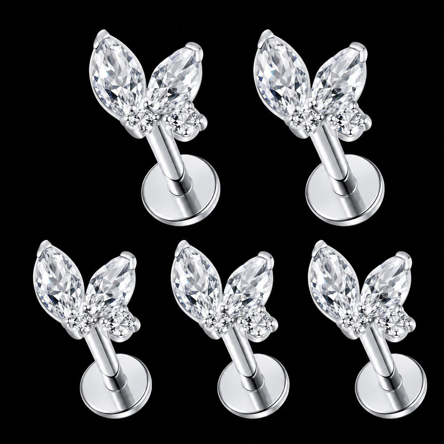 Marquise Blad Labret – 16G · 1,2 × 8 mm