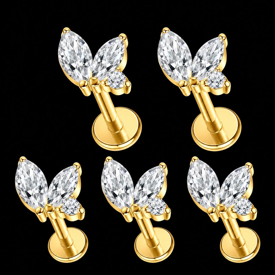 Marquise Blad Labret – 16G · 1,2 × 8 mm