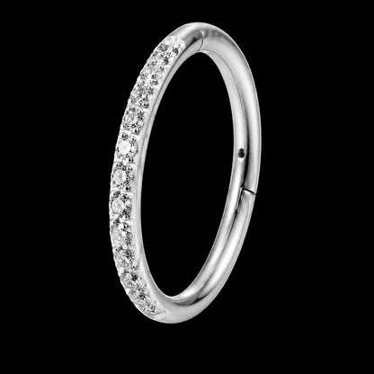 Zirkonia Segmentring – Zilver detail
