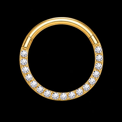 Zirkonia Segmentring – Zirkonia – Goud – 16G · 1,2 × 8 mm