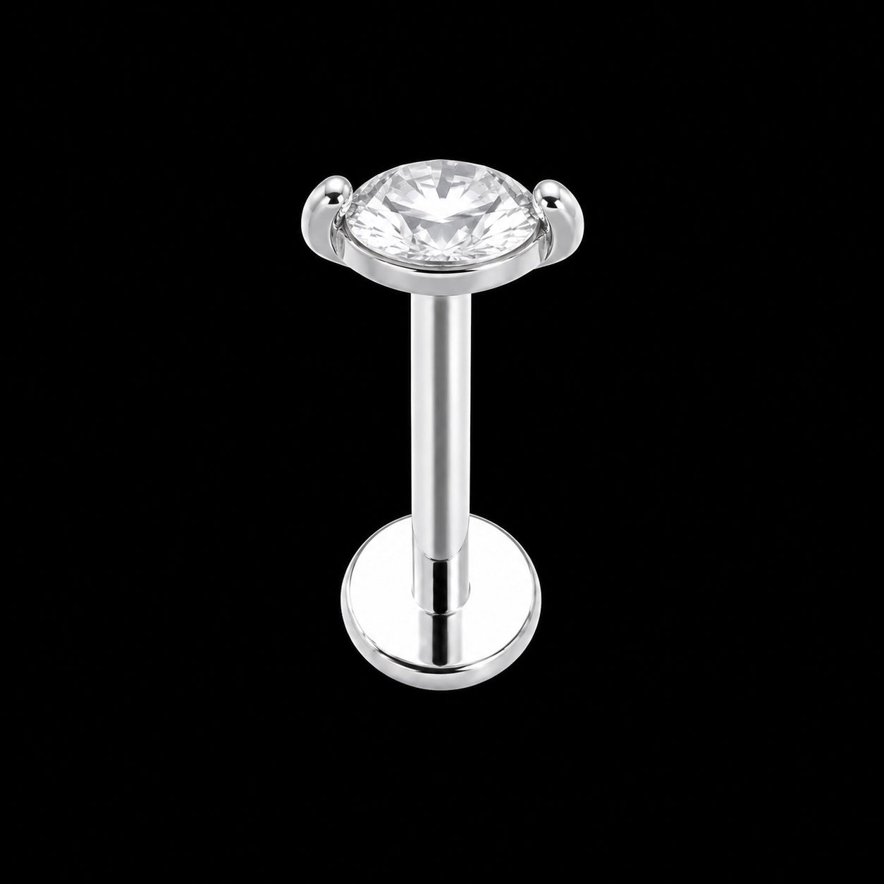 Threadless Labret Top – Bloem & Hart – Model M · 16G · 1,2 × 8 mm