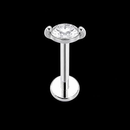 Threadless Labret Top – Bloem & Hart – Model M · 16G · 1,2 × 8 mm