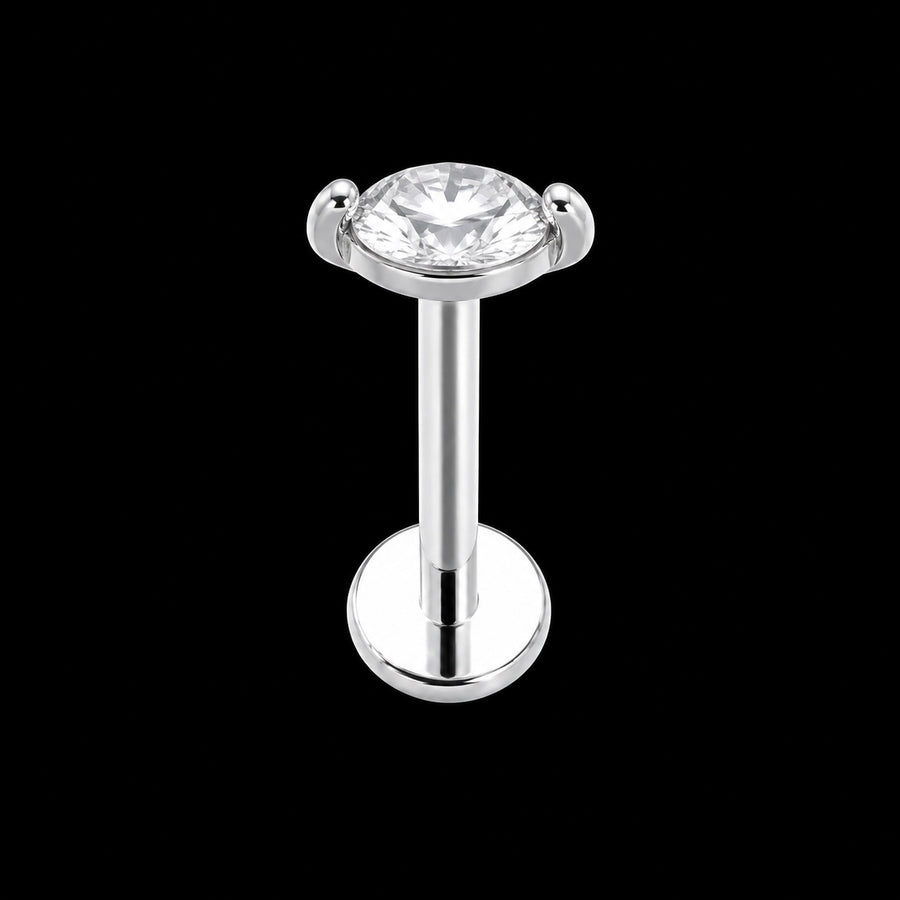 Threadless Labret Top – Bloem & Hart – Model M · 16G · 1,2 × 8 mm
