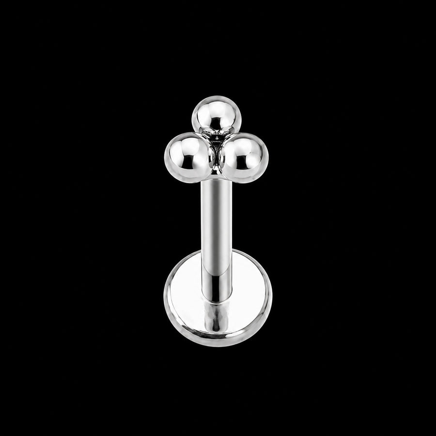 Threadless Labret Top – Bloem & Hart – Model A · 16G · 1,2 × 8 mm