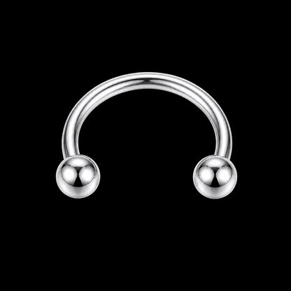 Bal & Spike Hoefijzer Piercing – Model B · Binnendraad