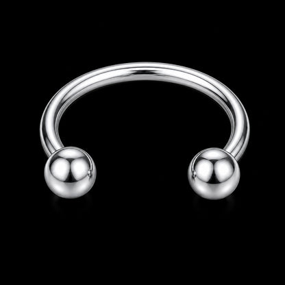 Bal & Spike Hoefijzer Piercing – Model A · Binnendraad