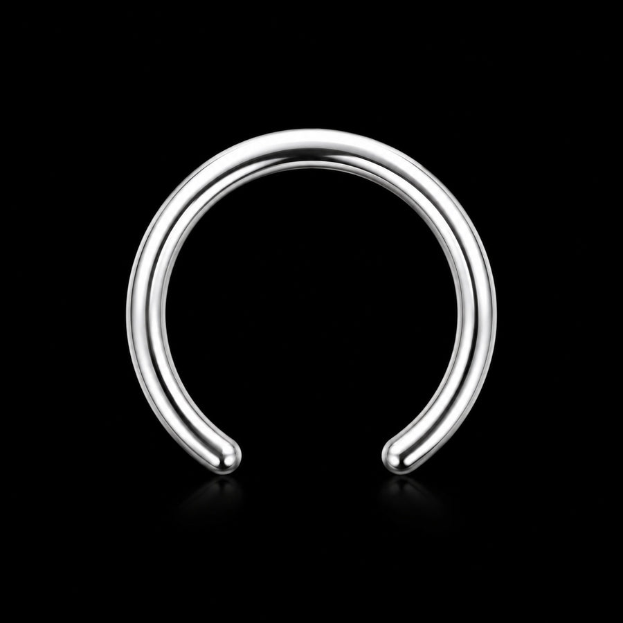 Titanium Hoefijzer Piercing – 16G · 1,2 × 12 mm
