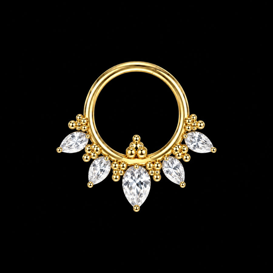 Gothic Clicker Ring – Model 4 · 16G · 1,2 × 8 mm F1