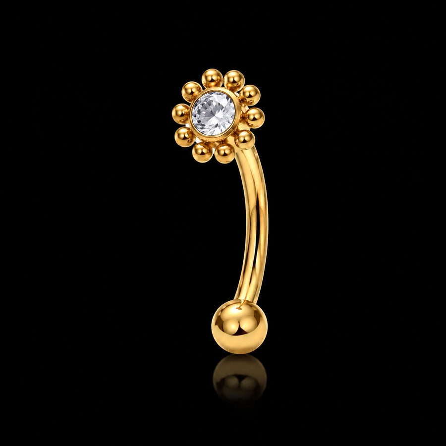 Bloem Rook Piercing – 16G · 1,2 × 8 mm E2