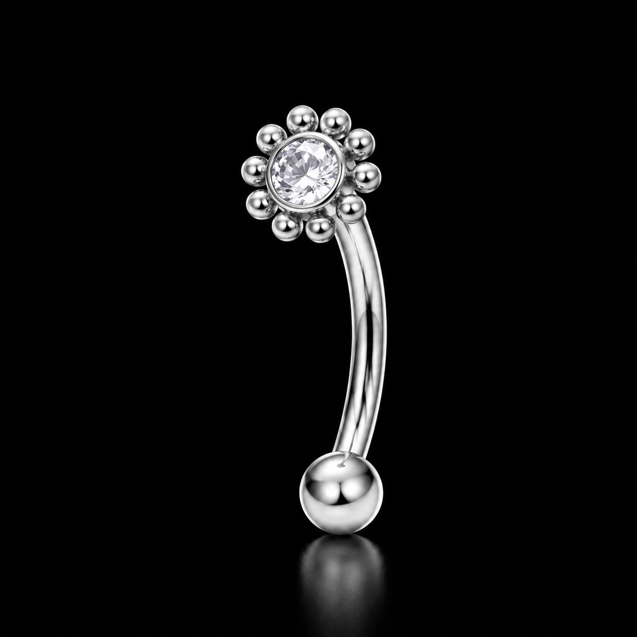 Bloem Rook Piercing – 16G · 1,2 × 8 mm