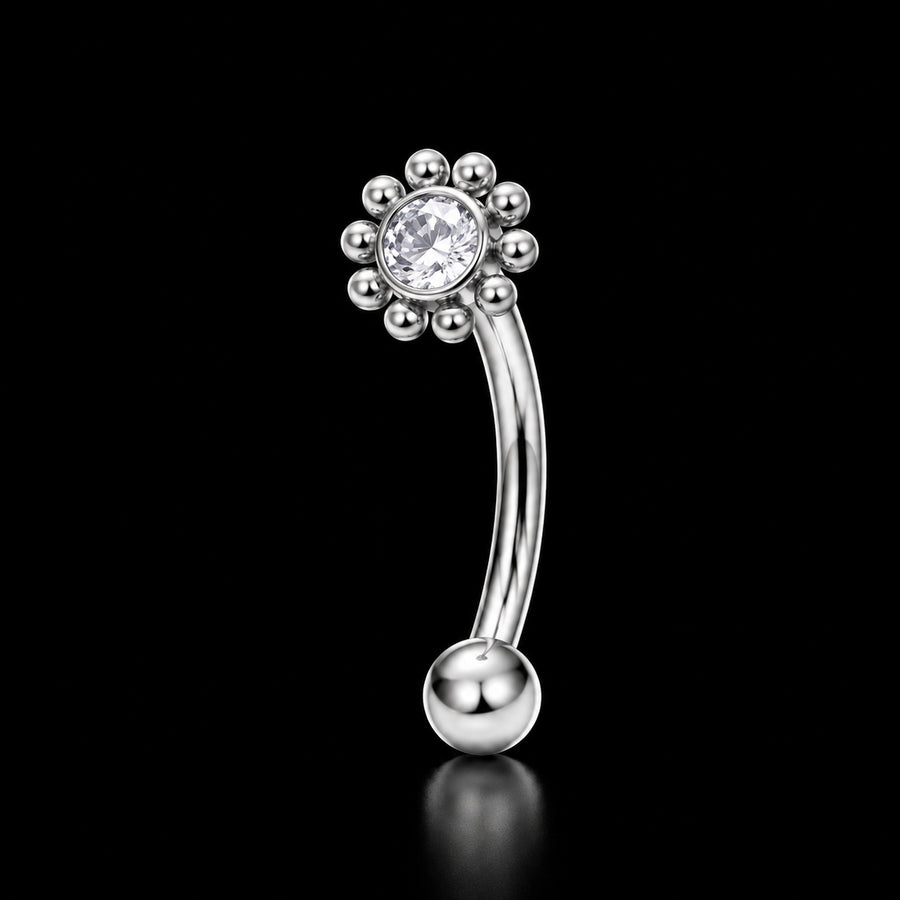Bloem Rook Piercing – 16G · 1,2 × 8 mm E2
