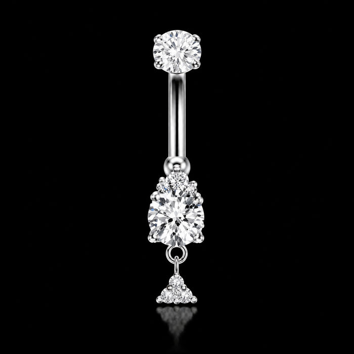 Bloem Hanger Navelpiercing – Model 9 · 14G · 1,6 × 10 mm – Titanium