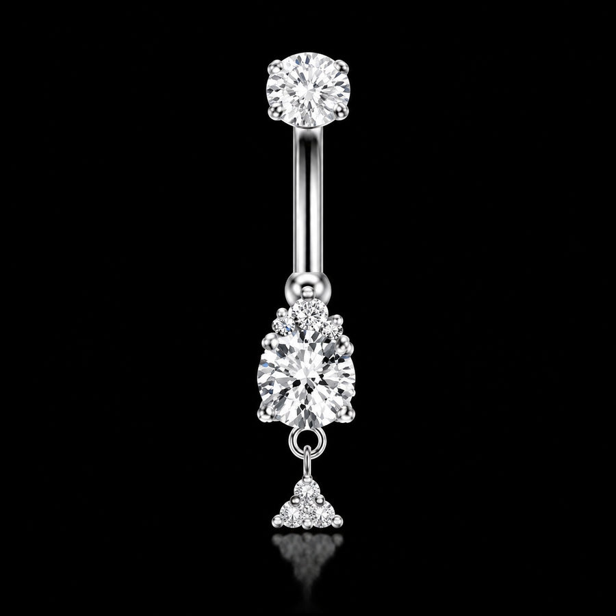 Bloem Hanger Navelpiercing – Model 9 · 14G · 1,6 × 10 mm