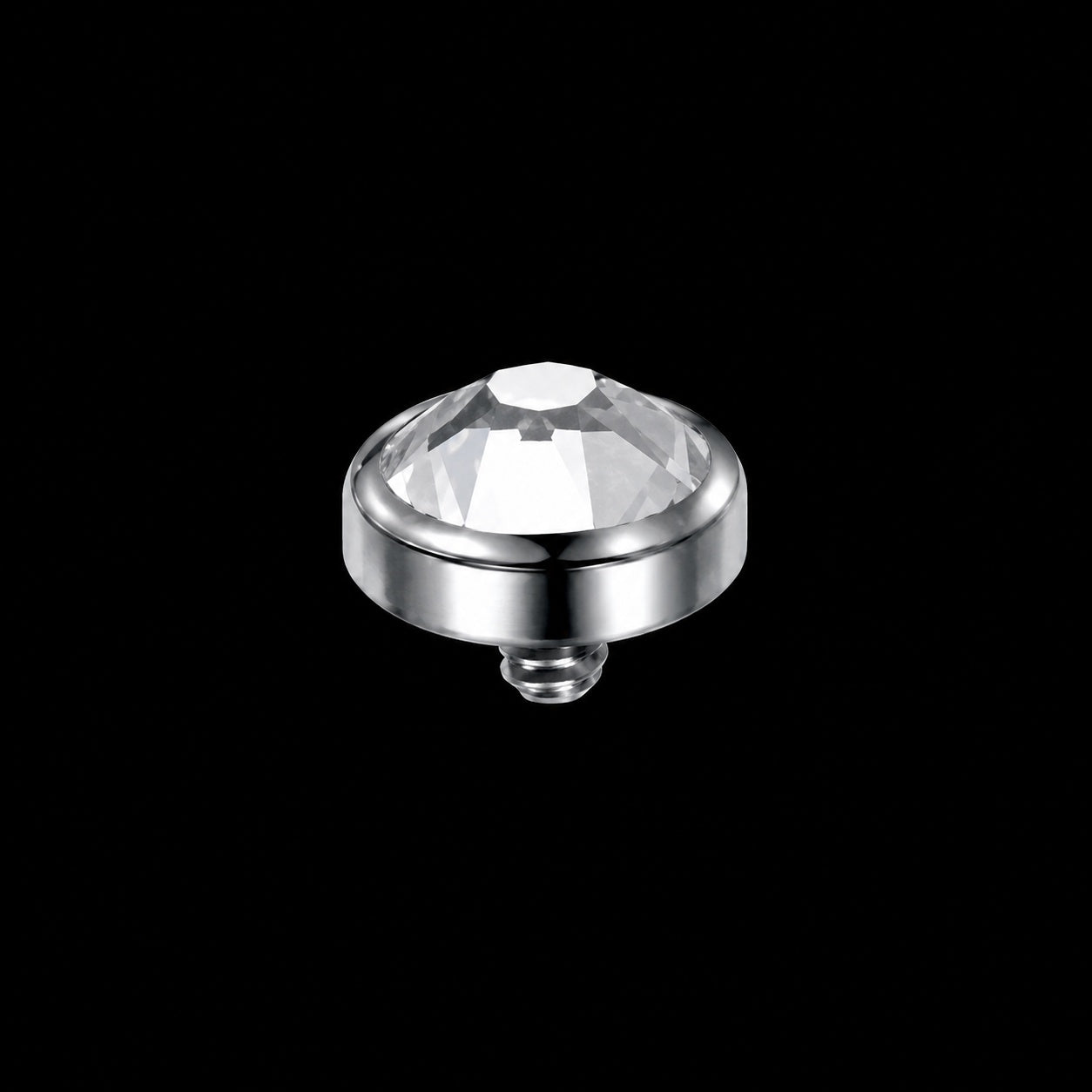 Kristal Microdermal Top – Titanium – Top 4 mm · 16G · 1,2 × 4 mm