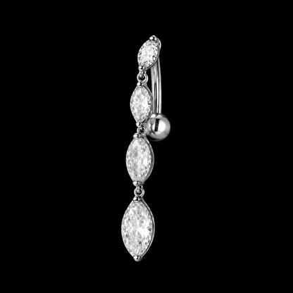 Reverse Zirkonia Navelpiercing – X2545