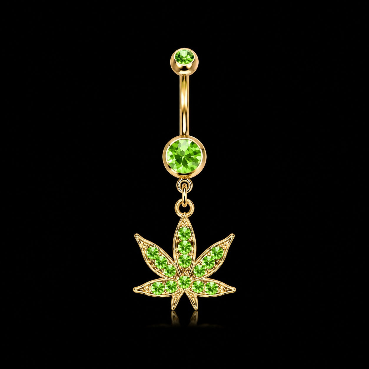 Klassieke Navelpiercing – Model 10 – Goud