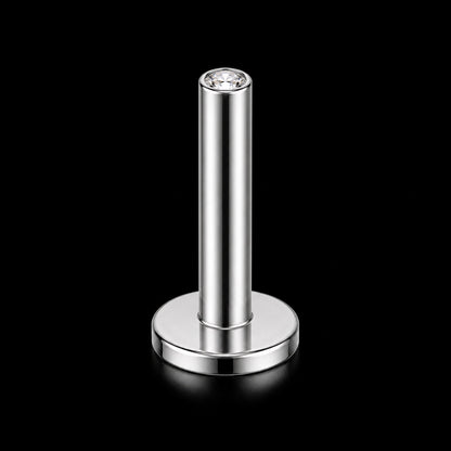 Titanium Labret Staafje – Titanium – 16G · 1,2 × 10 mm