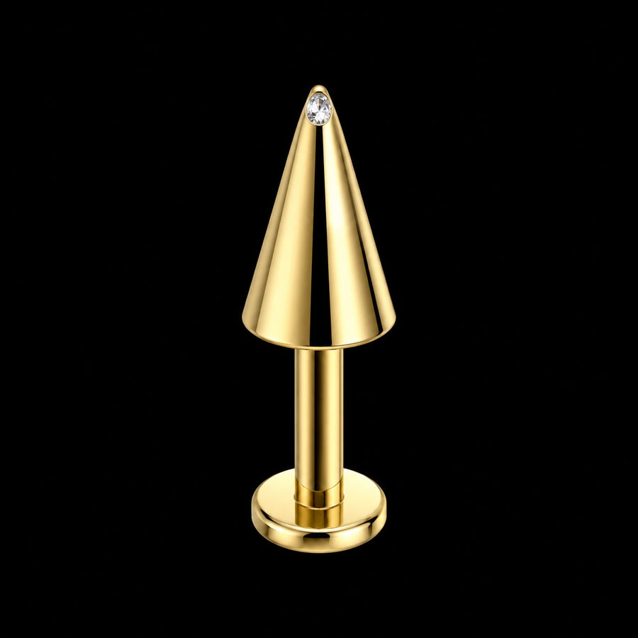 Titanium Dubbele Bal Labret – 16G · 1,2 × 8 × 3 × 6 mm