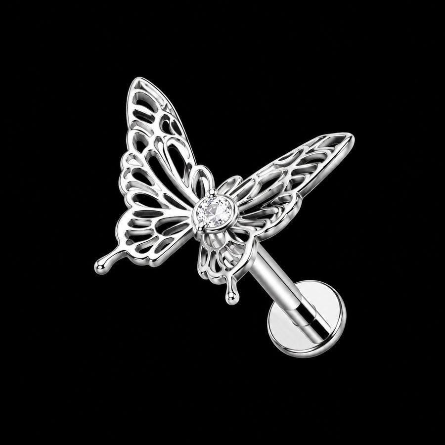 Vlinder & Blad Labret – Model 1 · 16G · 1,2 × 8 mm