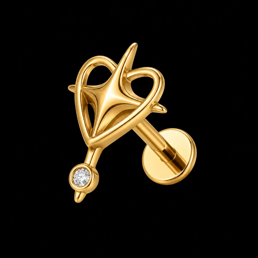 Vlinder & Blad Labret – Model 6 · 16G · 1,2 × 8 mm B31