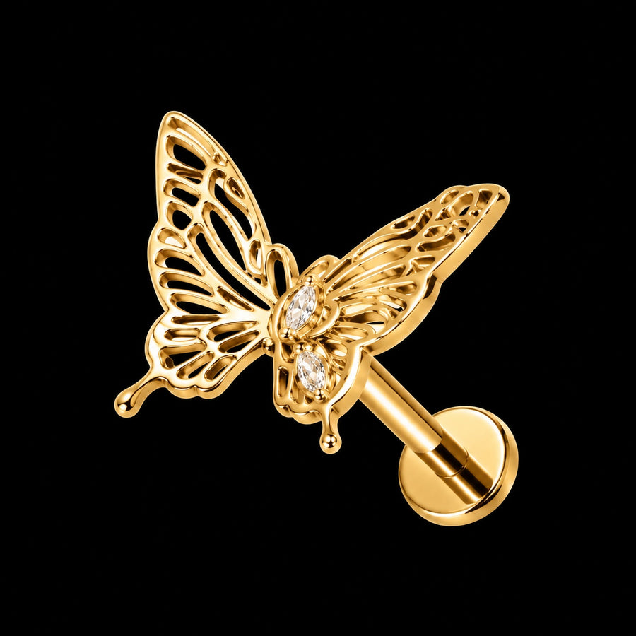 Vlinder & Blad Labret – Model 6 · 16G · 1,2 × 8 mm B31