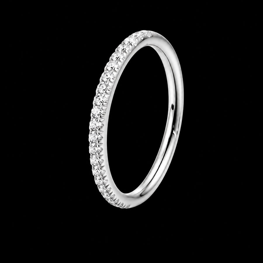 Zirkonia Dubbele Clicker Ring – 16G · 1,2 × 6 mm F2