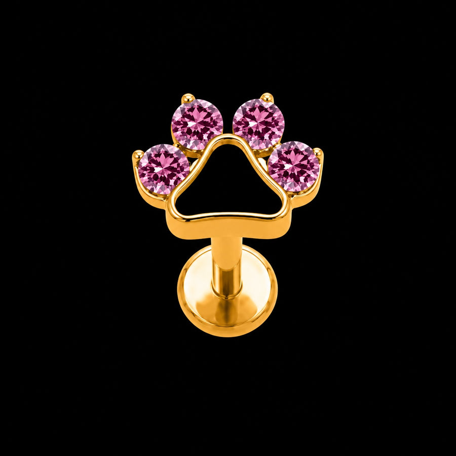 Premium Zirkonia Stud – Model I · 16G · 1,2 × 8 mm B16