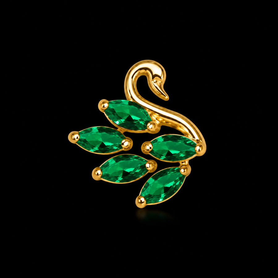 Premium Zirkonia Stud – Model Q · 16G · 1,2 × 8 mm B11