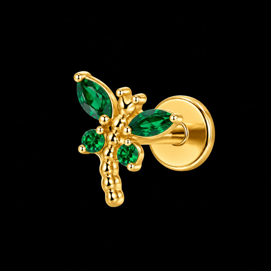 Premium Zirkonia Stud – Model M · 16G · 1,2 × 8 mm B13